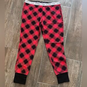 Victoria's Secret Red and Black Leggings